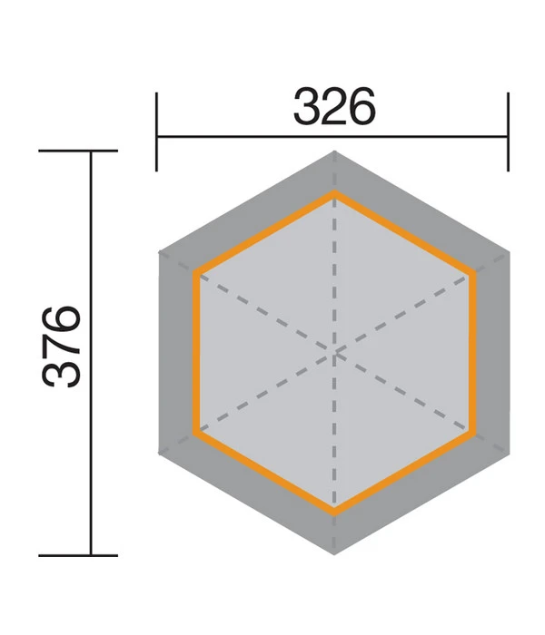 Weka Pavillon 656 Gr. 1, Ca. B326/H295/T376 Cm 4 Weka Pavillon 656 Gr. 1, Ca. B326/H295/T376 Cm – Bild 2