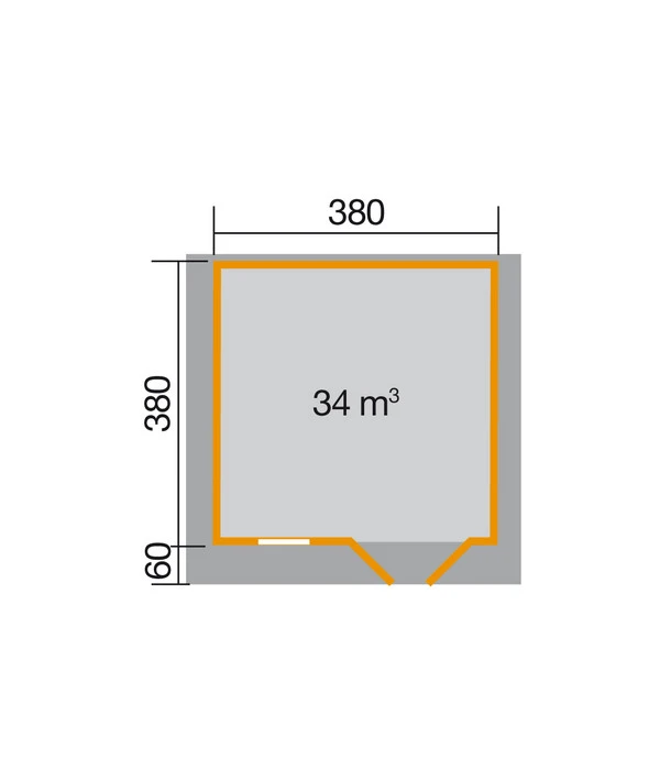 Weka Gartenhaus 136 Gr. 2, Ca. B460/H266/T454 Cm 4 Weka Gartenhaus 136 Gr. 2, Ca. B460/H266/T454 Cm – Bild 2