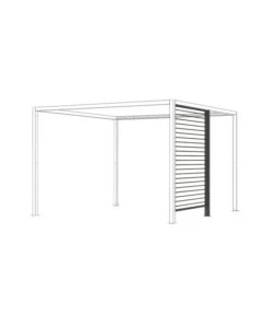 Siena Garden Schattenmanufaktur® Pergola Blende Aluminium, Ca. B160/H210 Cm
