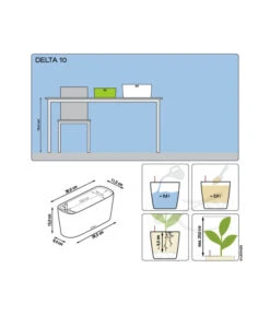LECHUZA® Kasten DELTA, All-in-One-Set 9 LECHUZA® Kasten DELTA, All-in-One-Set -Garten Umfassend Geschäft 2427508 2427433 2427367 3161759 WE DE 001 DeltaPremium10