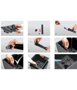 Dehner Kunststoff-Flechttopf Dallas, Quadratisch -Garten Umfassend Geschäft 2460004 2460020 WE DE 001 EmsaKunststofftopf36x36cm