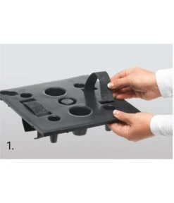 Dehner Kunststoff-Flechttopf Dallas, Quadratisch -Garten Umfassend Geschäft 2460004 2460020 WE DE 002 EmsaKunststofftopf36x36cm