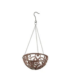 Dehner Gusseisen-Hängeampel Katalonien Mit Kokoseinlage, Rund, Rost, Ca. Ø30/H15 Cm -Garten Umfassend Geschäft 2745461 BildD 001 HaengeampelBasketHangingbasket30Cm