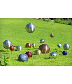 Dehner Edelstahlkugel, Gebürstet -Garten Umfassend Geschäft 2826345 2826386 2826402 3229150 WE MO 005 DehnerEdelstahlkugelpoliertsilberGartenkugel