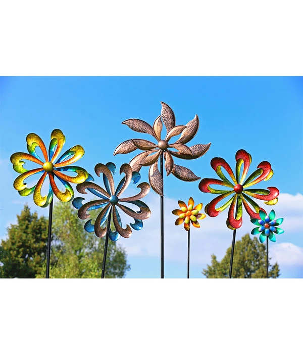 Dehner Metall-Windrad, Ca. H140 Cm 4 Dehner Metall-Windrad, Ca. H140 Cm – Bild 2