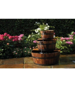 Ubbink Holz-Gartenbrunnen Edinburgh, Ø 59 X 72 Cm