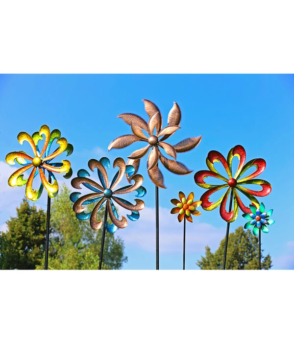 Dehner Metall-Riesen-Windrad, Bunt 4 Dehner Metall-Riesen-Windrad, Bunt – Bild 2