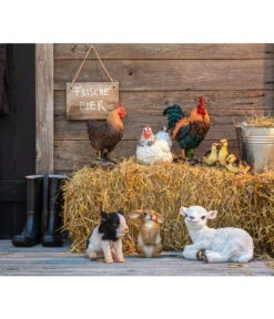 Dehner Polyresin-Hahn, 31 X 15 X 36 Cm -Garten Umfassend Geschäft 3255536 3255551 3254505 PR MO 001 PolyresinTiereHenneHahnHase