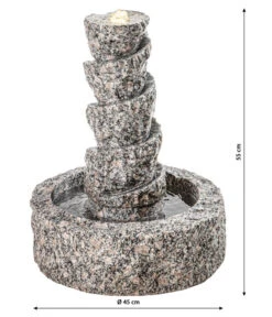 Dehner Granit-Gartenbrunnen Drill, Ca. Ø45/H55 Cm -Garten Umfassend Geschäft 3333382 WE DE 001 DehnerGranitGartenbrunnenDrill