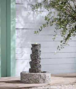 Dehner Granit-Gartenbrunnen Drill, Ca. Ø45/H55 Cm -Garten Umfassend Geschäft 3333382 WE MO 002 DehnerGranitGartenbrunnenDrill