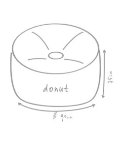 Outbag Outdoor-Sitzsack Donut Plus -Garten Umfassend Geschäft 3472917 WE DE 002 DonutPlusAnthrazit