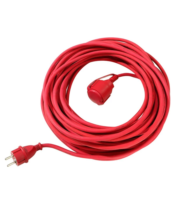 Verlängerungskabel, Rot, 25 M 3 Verlängerungskabel, Rot, 25 M