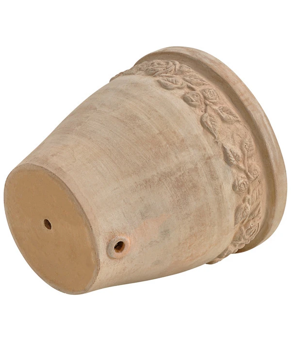 Dehner Terrakotta-Blumentopf Rose, Rund, Schoko-terrakotta 4 Dehner Terrakotta-Blumentopf Rose, Rund, Schoko-terrakotta – Bild 2