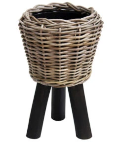 Van Der Leeden Rattan-Topf