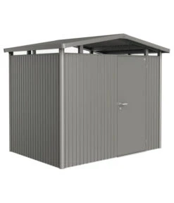 Biohort Metallgerätehaus Panorama® P2, Quarzgrau