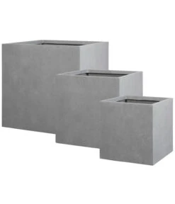 Dehner Leichtbeton-Topf Manchester, Quadratisch -Garten Umfassend Geschäft 4059879 4060059 4060067 WE DE 001 DehnerLeichtbetontopfBlumentopfPflanztopf