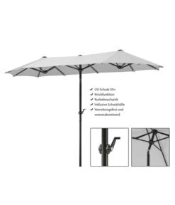 Schneider Classics Sonnenschirm Salerno, Rechteckig, Ca. B300/T150 Cm -Garten Umfassend Geschäft 4075859 WE IG 001 SchirmSalerno