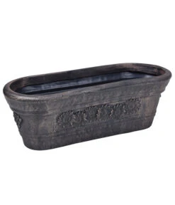 Roto Kunststoff-Pflanzkasten Planika, Oval, Bronze, Ca. B75/H25,5/T28 Cm