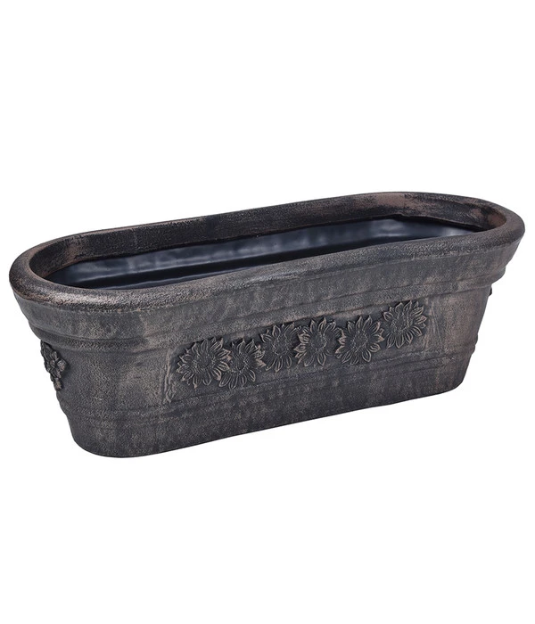 Roto Kunststoff-Pflanzkasten Planika, Oval, Bronze, Ca. B75/H25,5/T28 Cm 3 Roto Kunststoff-Pflanzkasten Planika, Oval, Bronze, Ca. B75/H25,5/T28 Cm