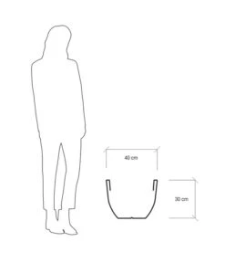 Farmet Kunststoff-Topf-Set Orione, Rund, Grau, 2-teilig -Garten Umfassend Geschäft 4178166 WE DE 004 ORIONERunderPflanzkuebelDurchmesser40cm30cmhochSTEINBEIGE