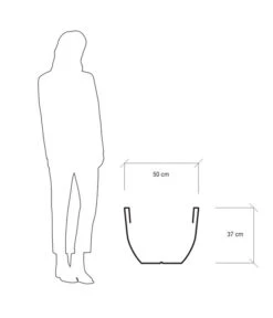 Farmet Kunststoff-Topf-Set Orione, Rund, Grau, 2-teilig -Garten Umfassend Geschäft 4179008 WE DE 004 ORIONERunderPflanzkuebelDurchmesser50cm37cmhochSTEINBEIGE