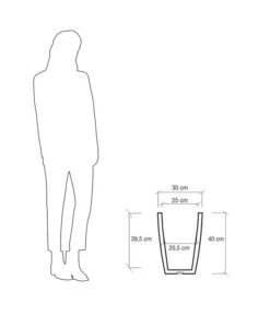 Farmet Kunststoff-Pflanzkübel Hydra -Garten Umfassend Geschäft 4183133 WE DE 004 HYDRARunderPflanzkuebelDurchmesser30cm40cmhochSTEINBEIGE