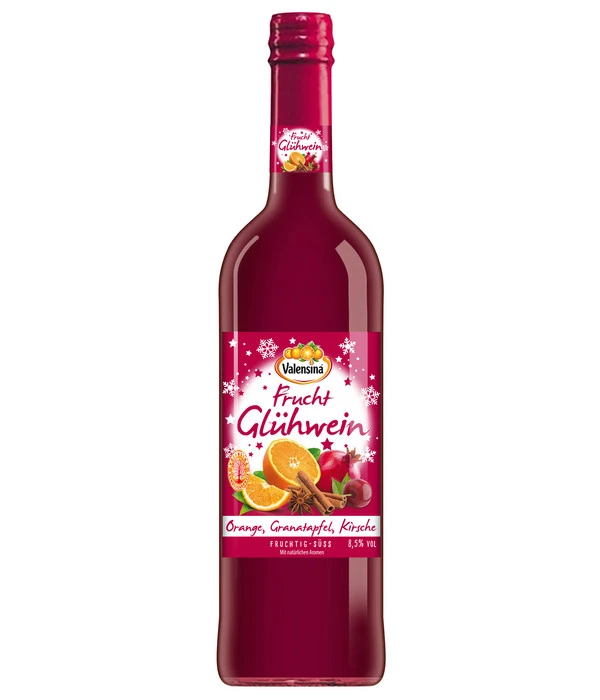 VALENSINA Fruchtglühwein Orange Granatapfel Kirsche, 0,75 L 3 VALENSINA Fruchtglühwein Orange Granatapfel Kirsche, 0,75 L