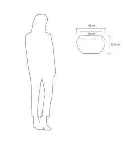 Farmet Kunststoff-Hängeampel Clio -Garten Umfassend Geschäft 4186680 WE DE 004 CLIObagmitSeil40x17x2450cmhochWEISS