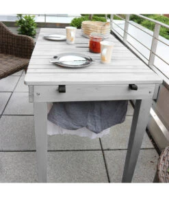Habau Balkontisch Mit Wäscheleine, Ca. B106/H75/T60 Cm -Garten Umfassend Geschäft 4192795 WE MO 002 HabauBalkontischWaeschespinne
