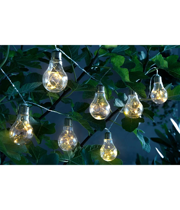 Dehner Solar-Lichterkette Glühbirne 4 Dehner Solar-Lichterkette Glühbirne – Bild 2