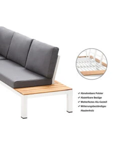 Dehner Aluminium-Lounge Malibu, 2-teilig -Garten Umfassend Geschäft 4209870 WE IG 001 DehnerAluLoungeMalibu