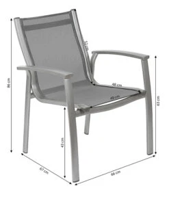 Dehner Stapelstuhl Niederlehner Chicago 7 Dehner Stapelstuhl Niederlehner Chicago -Garten Umfassend Geschäft 4210209 WE BG 001 DehnerBalkonstuhlChicagoGraphit