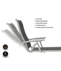 Dehner Gartenliege Chicago, Ca. B70/H72/T180 Cm -Garten Umfassend Geschäft 4210258 WE IG 001 DehnerGartenliegeChicago