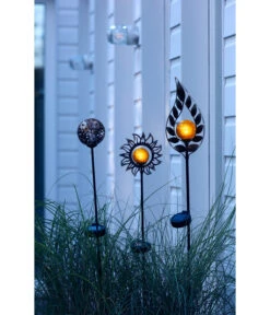 Dehner Solar-Dekostab Arian, Ca. H130 Cm, Metallic-braun/orange -Garten Umfassend Geschäft 4212833 4212783 4212890 WE MO 001 DehnerSolarstaebeNovaAureliaArianSolarlichtGartendekoGartenstabDekostab