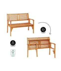 Dehner Klappbank Douglas, 2-Sitzer -Garten Umfassend Geschäft 4216784 WE IG FS 001 DehnerKlappbankDouglas2Sitzer