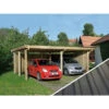 Weka Doppelcarport 618, Mit Stahldach -Garten Umfassend Geschäft 4308821 WE MO 001 WekaDoppelcarport618mitPVC KunststoffdachCarportAbstellplatzAutounterstandUnterstandSchutzdach