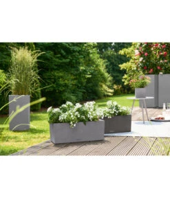 LECHUZA® Kunststoff-Kasten Balconera Stone 15 LECHUZA® Kunststoff-Kasten Balconera Stone -Garten Umfassend Geschäft 4318606 4318614 WE MO 001 LechuzaKunststoffBalkonkastenBalconeraStonePflanzkastenBlumenkasten
