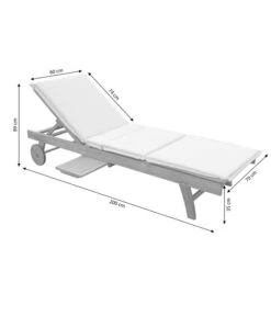 Dehner Rollliege Ravenna, Ca. B70/H89/T200 Cm 22 Dehner Rollliege Ravenna, Ca. B70/H89/T200 Cm -Garten Umfassend Geschäft 4407086 WE BG 001 RollliegeRavenna