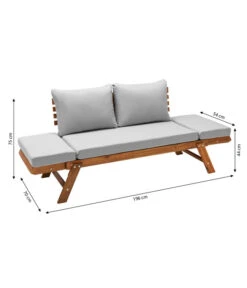 Dehner Holz-Sofa Macao -Garten Umfassend Geschäft 4407383 WE BG 001 SofaMacaoNEU