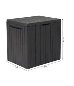 Keter Aufbewahrungsbox City Box, 113 Liter, Ca. B41,6/H51,6/T57 Cm -Garten Umfassend Geschäft 4422481 WE BG 001 AufbewahrungsboxCity