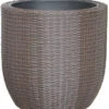 Dehner Polyrattan-Topf Alicante, Rund, Braun