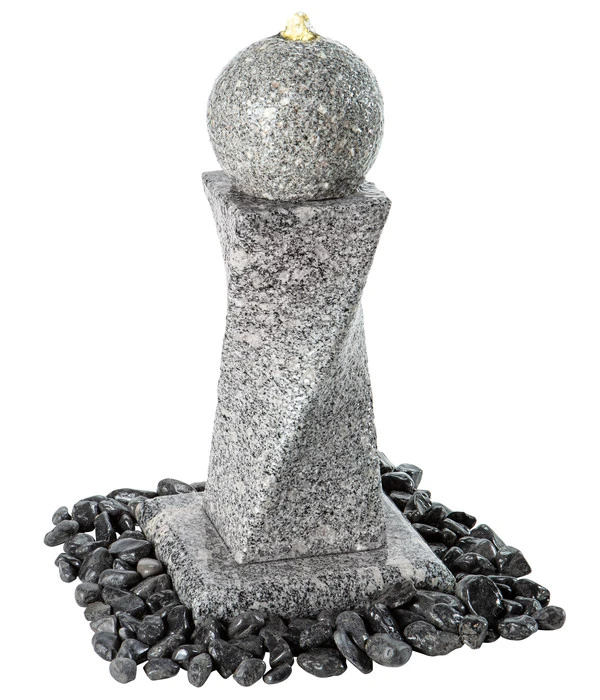 Dehner Granit-Gartenbrunnen Tower, Ca. B56/H60/T56 Cm 5 Dehner Granit-Gartenbrunnen Tower, Ca. B56/H60/T56 Cm – Bild 3