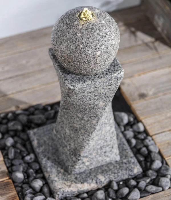 Dehner Granit-Gartenbrunnen Tower, Ca. B56/H60/T56 Cm 6 Dehner Granit-Gartenbrunnen Tower, Ca. B56/H60/T56 Cm – Bild 4
