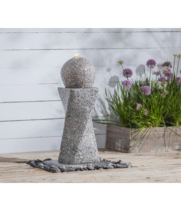 Dehner Granit-Gartenbrunnen Tower, Ca. B56/H60/T56 Cm 7 Dehner Granit-Gartenbrunnen Tower, Ca. B56/H60/T56 Cm – Bild 5