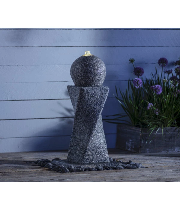 Dehner Granit-Gartenbrunnen Tower, Ca. B56/H60/T56 Cm 8 Dehner Granit-Gartenbrunnen Tower, Ca. B56/H60/T56 Cm – Bild 6