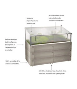 Juwel Hochbeet Timber Kombiset, Ca. B130/H60/T60 Cm -Garten Umfassend Geschäft 4466330 WE IG 001 JuwelHochbeetTimberKombiset