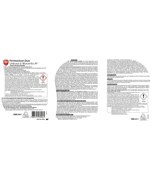 PROTECT GARDEN Permaclean Duo Unkraut & Wurzel-Ex AF, 1 L 4 PROTECT GARDEN Permaclean Duo Unkraut & Wurzel-Ex AF, 1 L – Bild 2