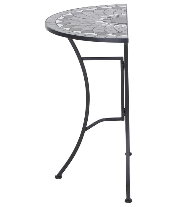 Siena Garden Mosaiktisch Como Halbrund, Ca. B35/H71/T70 Cm 5 Siena Garden Mosaiktisch Como Halbrund, Ca. B35/H71/T70 Cm – Bild 3