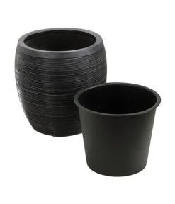 Dehner Polystone-Topf Singapur, Rund, Anthrazit 11 Dehner Polystone-Topf Singapur, Rund, Anthrazit -Garten Umfassend Geschäft 5147558 5147566 5147574 WE DE 002 DehnerPolystonePflanztopfBlumentopf