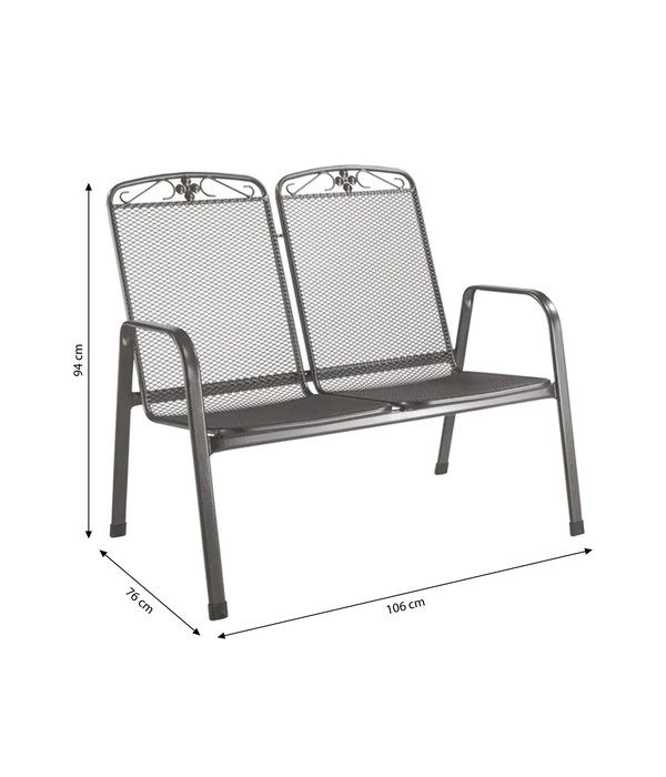 MWH Metall-Bank Savoy, 2-Sitzer 7 MWH Metall-Bank Savoy, 2-Sitzer – Bild 5